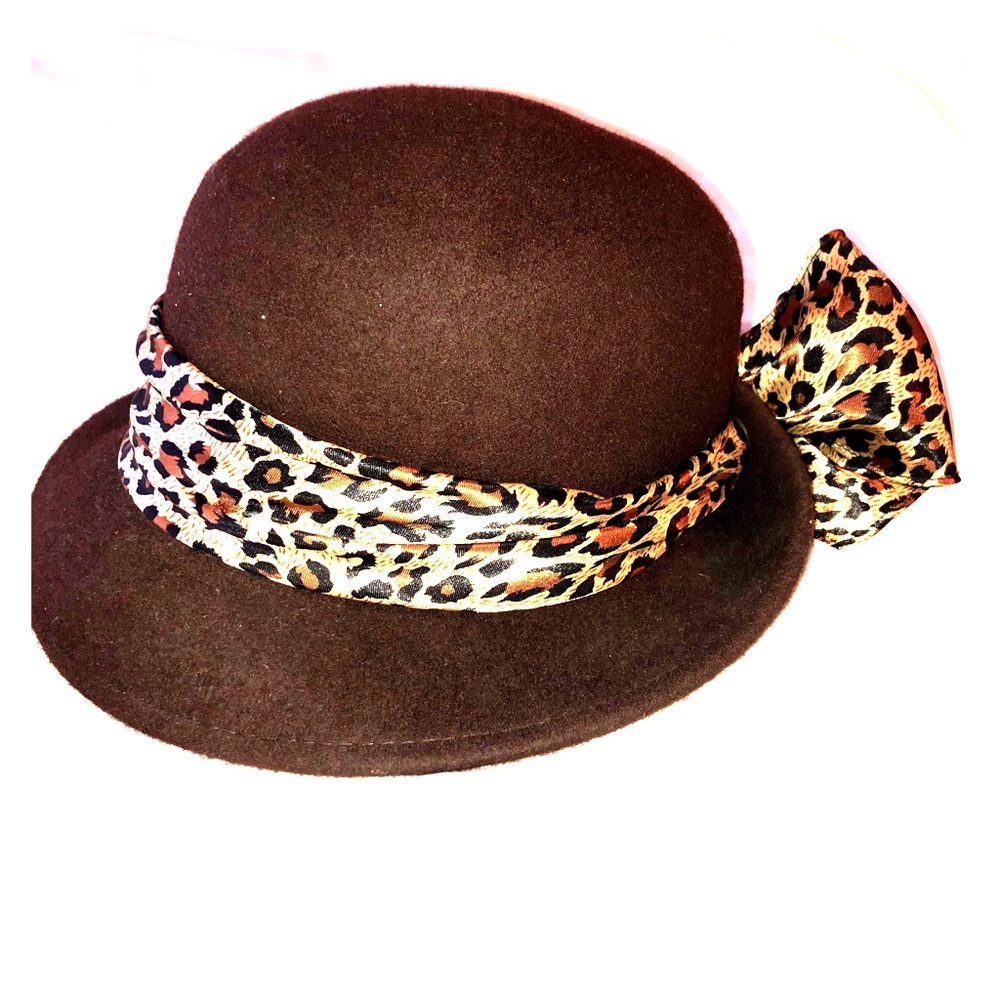Brown felt hat
